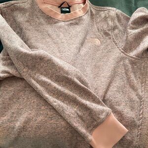 The North Face Pink and Gray Sweatshirt